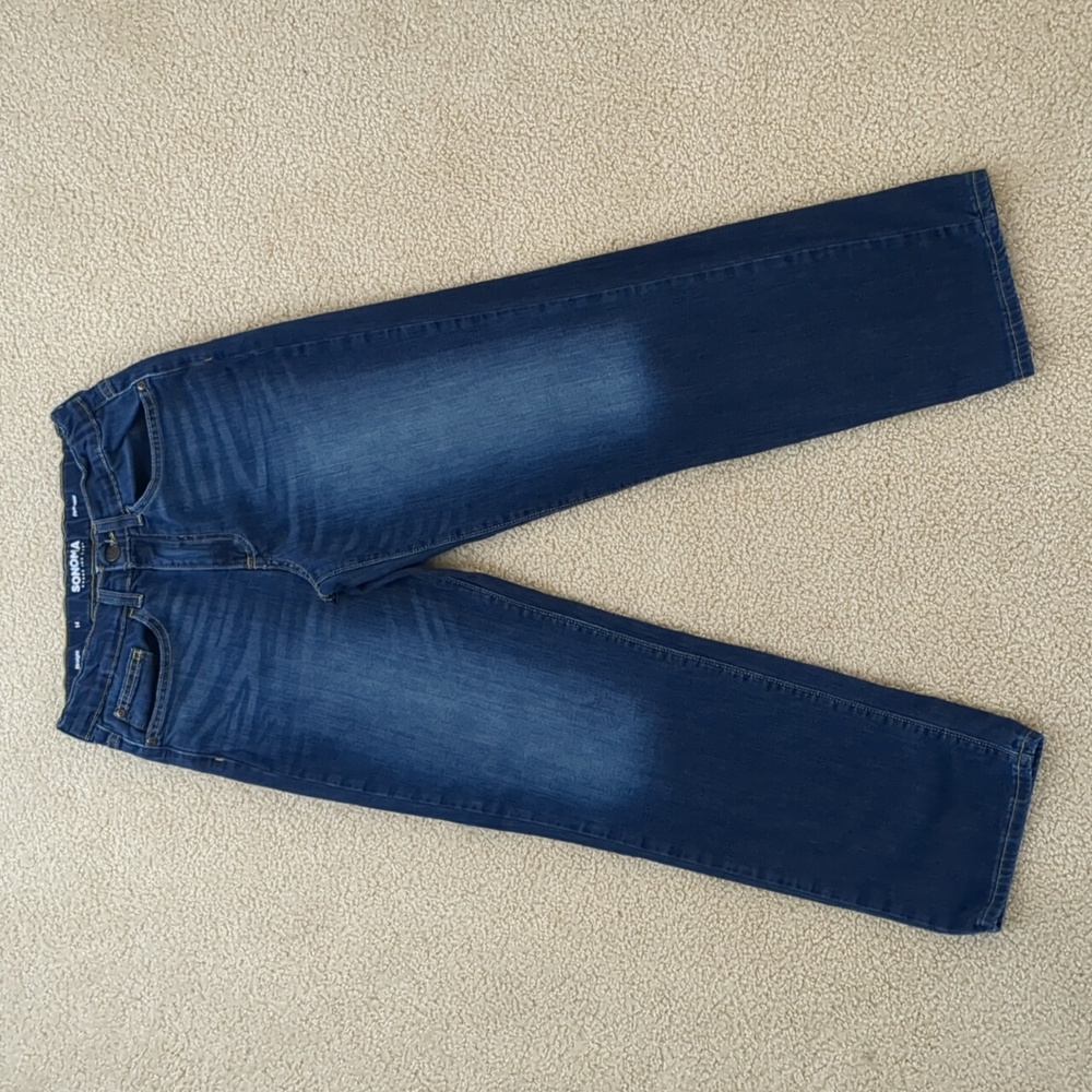 Big Boys Sonoma Straight Leg Blue Jeans (Size 14)